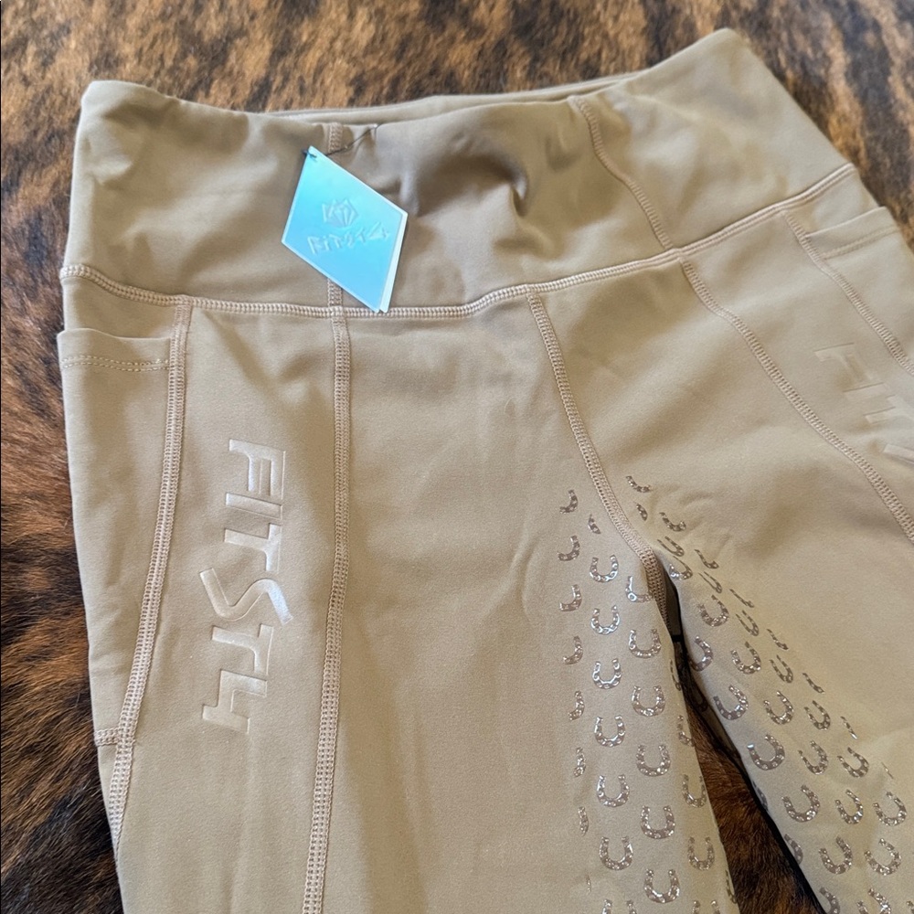 NWT FitsT4 Sports Women's Full Seat Riding Tights - Picture 2 of 3